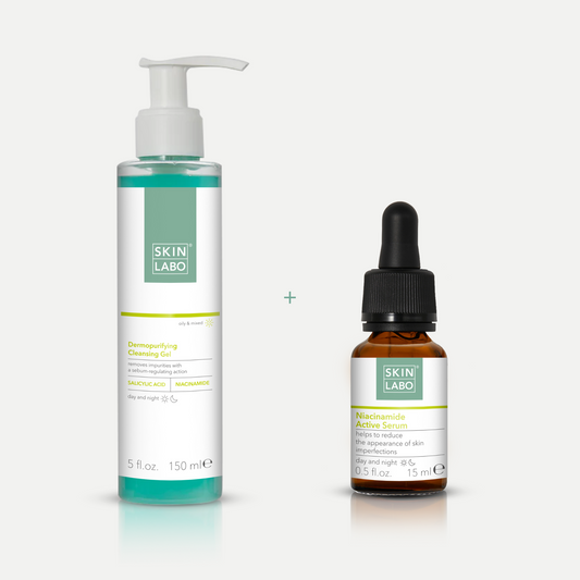 DERMOPURIFYING CLEANSING GEL + NIACINAMIDE ACTIVE SERUM